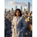 GABARDINA CON CINTURON MUJER ESTEFANIA RODRIGUEZ +COLORES