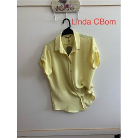 CAMISA AMARILLA LISA MUJER PRIVILEGE 