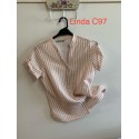 CAMISA RAYAS ROSA MUJER PRIVILEGE