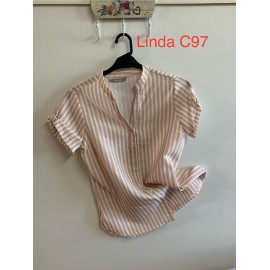 CAMISA RAYAS ROSA MUJER PRIVILEGE