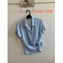 BLUSA ESTAMPADA AZUL MUJER PRIVILEGE