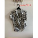 BLUSA ESTAMPADA  AZUL MARINO MUJER PRIVILEGE