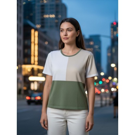 JERSEY TRICOLOR DE PERLE MUJER JUPER