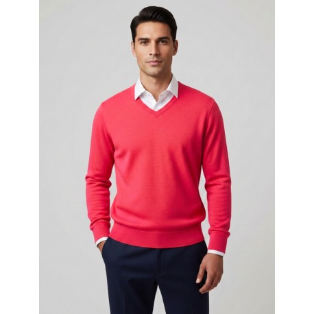 JERSEY PICO HOMBRE FUCSIA BROWN JURY