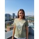 CAMISETA CON FALDON VERDE LILI DUDU MUJER