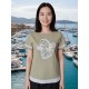 CAMISETA CON FALDON VERDE LILI DUDU MUJER