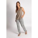 CAMISETA DE TIRANTES LISA TOPO CON NUDO EN HOMBROS