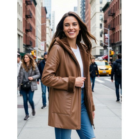 ABRIGO DOBLE FAZ REVERSIBLE MUJER TEM FORMULA