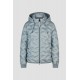 PARKA ACOLCHADA CON CAPUCHA AZUL BARBARA LEBEK