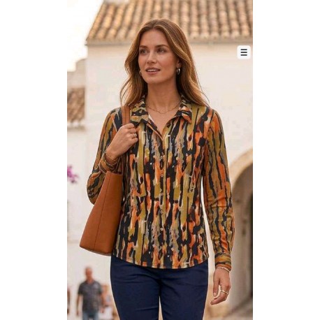 CAMISA ESTAMPADA DE PUNTO MUJER ROSSAN
