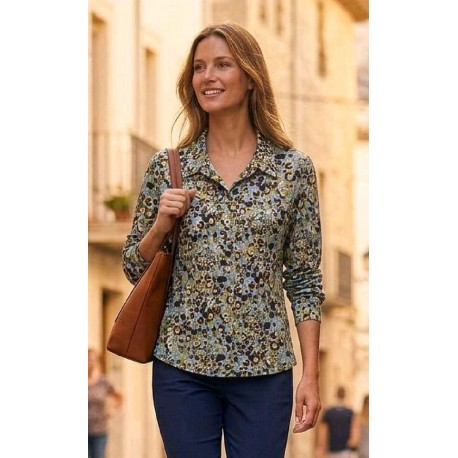 CAMISA ESTAMPADA DE PUNTO MUJER ROSSAN