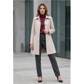 ABRIGO SASTRE BEIGE MUJER ROBERTO BASSI WOMAN