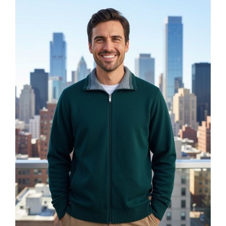 CHAQUETA DE PUNTO CREMALLERA  G-54 HOMBRE