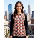 CAMISETA ESTAMPADA DE PUNTO DE MUJER PORTAROSSA