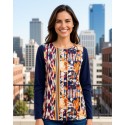 CAMISETA ESTAMPADA DE PUNTO DE MUJER PORTAROSSA