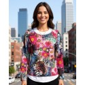 CAMISETA ESTAMPADA DE PUNTO DE MUJER PORTAROSSA