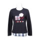 CAMISETA DE PUNTO CON BORDADO DE MUJER PORTAROSSA +COLORES