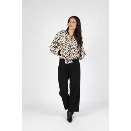 CHAQUETA BOMBER JAQUARD BICOLOR MUJER BOGUAR