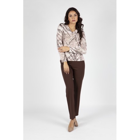 CAMISETA ESTAMPADA LANOSA PICO MUJER BOGUAR