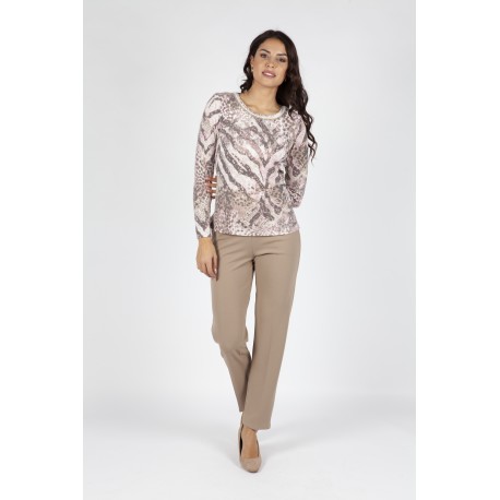 CAMISETA ESTAMPADA LANOSA  MUJER BOGUAR