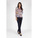 BLUSA 2 EN 1 ESTAMPADA CON CUELLO 