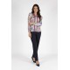 BLUSA 2 EN 1 ESTAMPADA CON CUELLO 