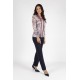 BLUSA 2 EN 1 ESTAMPADA CON CUELLO 