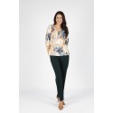 CAMISETA ESTAMPADA PICO MUJER BOGUAR