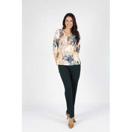 CAMISETA ESTAMPADA PICO MUJER BOGUAR