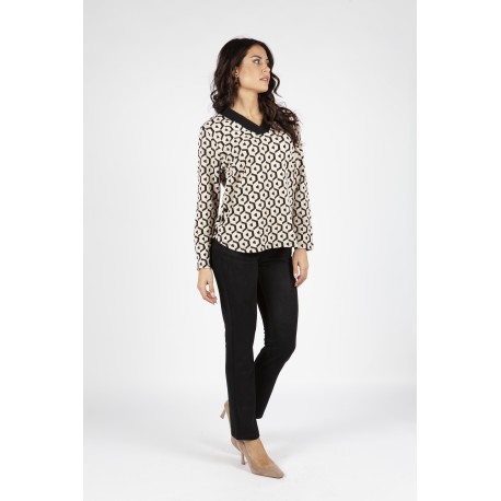 BLUSON ESTAMPADO GEOMETRICO MUJER BOGUAR