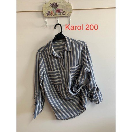 Camisa rayas azul de mujer privilege
