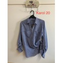 Camisa cuadros azul de mujer privilege