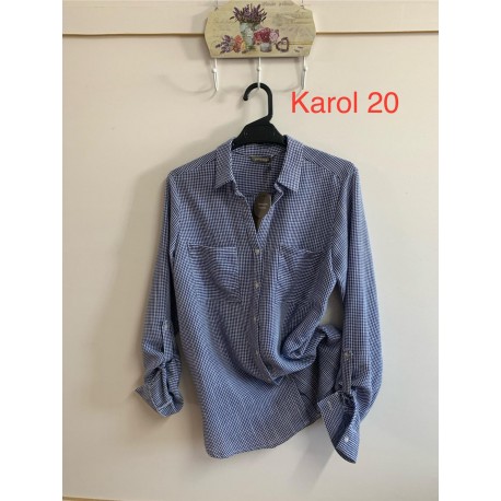 Camisa cuadros azul de mujer privilege
