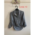 Camisa cuadros negros de mujer privilege
