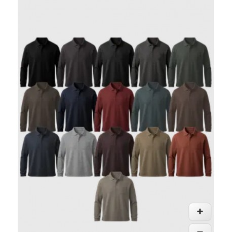 Polo de manga larga para hombre losan +colores