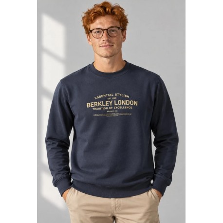 Sudadera de cuello redondo para hombre LOSAN con estampado