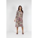VESTIDO ESTAMPADO ESCOTE CUADRADO MUJER BOGUAR