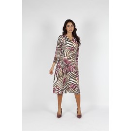 VESTIDO ESTAMPADO ESCOTE CUADRADO