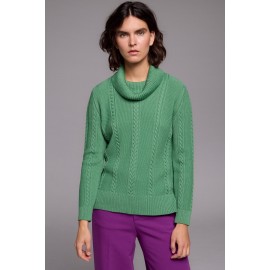JERSEY VERDE TRENZADO MUJER TACHY ZUCCA