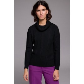JERSEY NEGRO TRENZADO MUJER TACHY ZUCCA