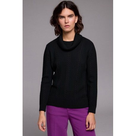 JERSEY NEGRO TRENZADO MUJER TACHY ZUCCA