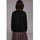 CHAQUETA ARAN TRENZA BOLSILLOS NEGRA MUJER TACHY ZUCCA