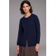 CHAQUETA ARAN TRENZA BOLSILLOS azul marino MUJER TACHY ZUCCA
