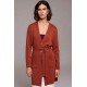 CHAQUETA CÁRDIGAN  TEJA LARGA BOLSILLOS MUJER TACHY ZUCCA