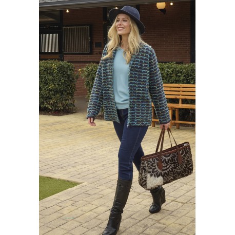 CHAQUETA TIPO CARDIGAN ABIERTA MUJER MDC