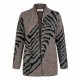 CHAQUETA PUNTO GRIS ABIERTA MUJER MCM