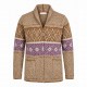 CHAQUETA PUNTO MARRON ABIERTA MUJER MCM