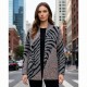CHAQUETA PUNTO GRIS ABIERTA MUJER MCM