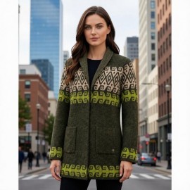 CHAQUETA PUNTO KAKI ABIERTA MUJER MCM