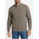 Chaqueta vison de punto trenzada hombre forestal